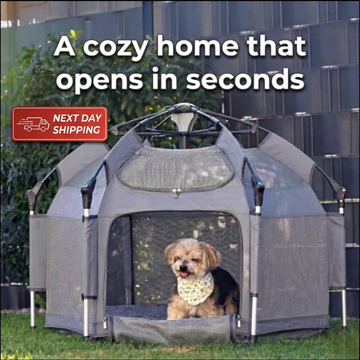 Pop-Up Portable Dog Playpen | Soft Indoor Outdoor Folding Pet House for Dogs