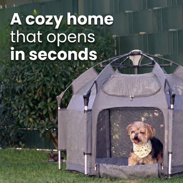 Pop-Up Portable Dog Playpen | Soft Indoor Outdoor Folding Pet House for Dogs